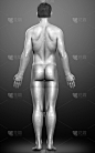 男性身体的3d渲染图