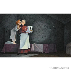 ~小生姓李~采集到彩铅插画