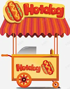 热狗美食摊位 经济 美食推荐 美食摊位 路边摊 集市 元素 免抠png 设计图片 免费下载 页面网页 平面电商 创意素材
