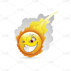 笑脸图释面对矢量-燃烧的表达式