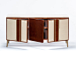 Wooden sideboard with doors JACOB by HUGUES CHEVALIER