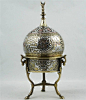 Fine Antique Islamic Ottoman Mamluk Silver & Copper Inlaid Brass Incense Burner | eBay