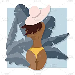 自然美,叶子,夏天,女孩,异国情调,鸡尾酒,人,热带雨林