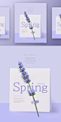 春季春天韩式唯美小清新海报PSD模板Korean spring air beauty poster PSD template Vol.17_平面素材_海报_模库(51Mockup)