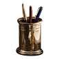 Jefferson Brass - Jefferson Brass Pencil Cup, Polished - Simple and elegant in its design, the Jefferson Brass Pencil Cup is heavily cast in solid brass and features a sleek design as well as a substantial build. An ideal gift for your business associates