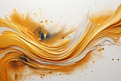 金色液体华丽背景矢量图设计素材