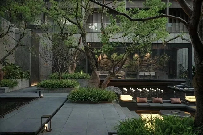 社区下沉式庭院 - 小红书