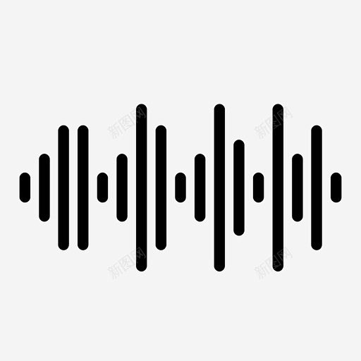 音乐和音频噪音声音图标 png素材-花瓣网