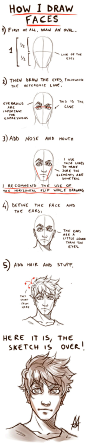 Tutorial HOW TO DRAW A FACE by *MauroIllustrator on deviantArt || CHARACTER DESIGN REFERENCES: 