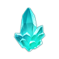 Crystal Chunk : Crystal Chunks are turquoise crystals used in Forging and Alchemy. They are used primarily for forging Mystic Enhancement Ore and certain Weapons. Crystal Ore are generally found inside caves or mines and near mountainous terrain. They can