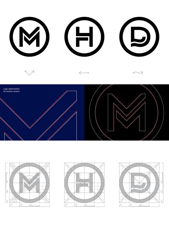 m字母logo/h字母/d字母/公共交通...