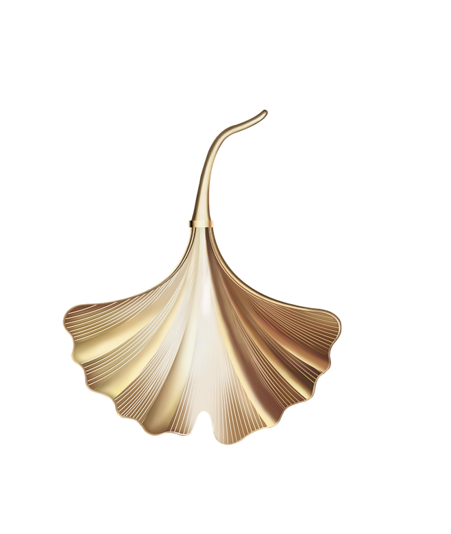 金属银杏叶png