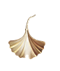 金属银杏叶png