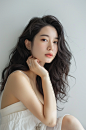 AI数字艺术美女医美肖像人物摄影图
