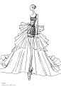 Q姑妞 手绘 服装效果图 婚纱（图片均为本人原创，转载分享请注明出处）