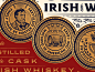达拉威士忌细节徽章品牌设计雕刻插图标志彼得沃斯设计烈酒烈酒包装威士忌