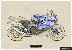 动作 手绘 水彩 素描草图 彩色 混搭 动作设计工具设计资源