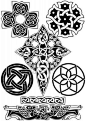 Celtic art-collection on a white background.