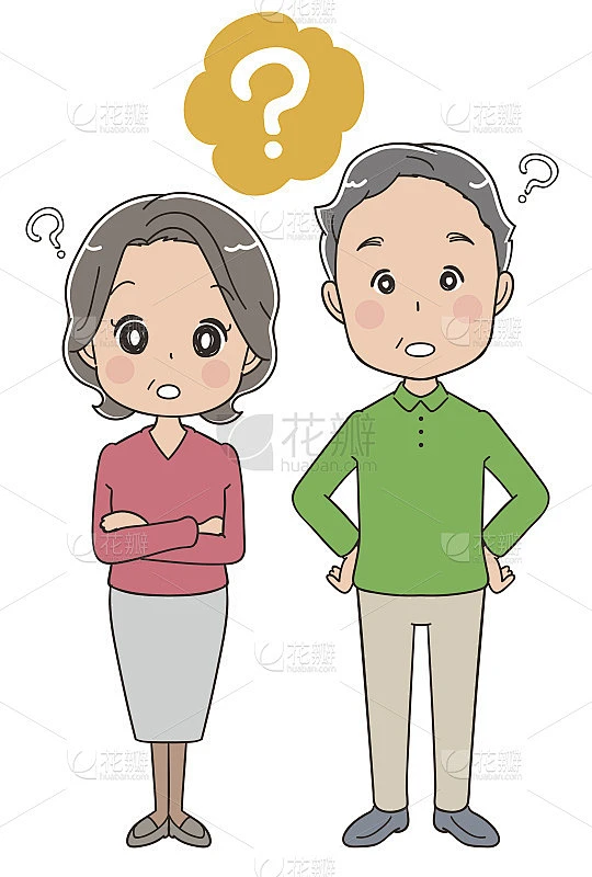 问问题的老夫妇素材-花瓣网