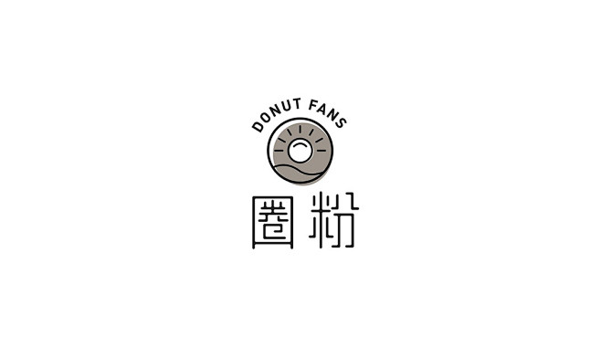 圈粉 DONUT FANS logo设计...