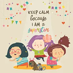 可爱风幼儿园手绘插画设计