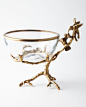 John-Richard Collection Brass & Glass Decorative Bowl - Horchow