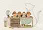 【韩国插画师 초록담쟁이（ s.hee）彩铅插画作品】