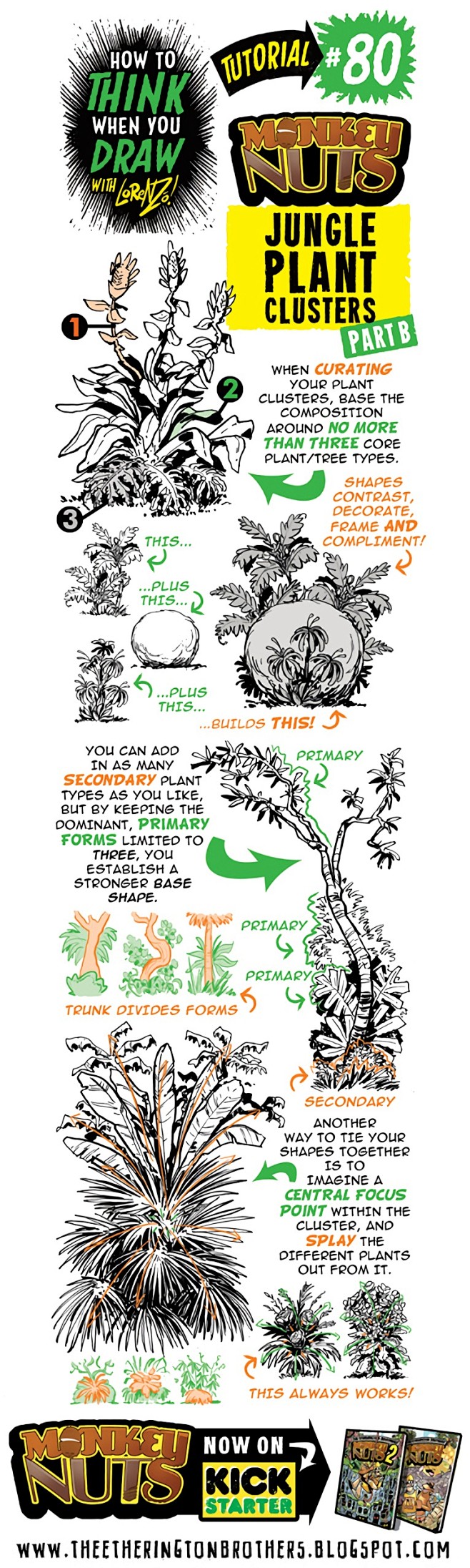 080 如何画丛林植物-2