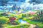game background, Mary Guo : game background by Mary Guo on ArtStation.