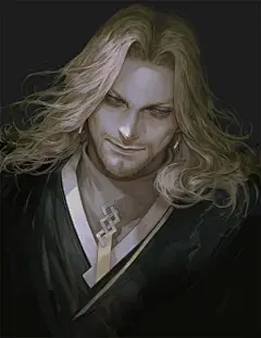 韩国插画师相当帅气的一组人物设定插画！这个画师很擅长画型男哦