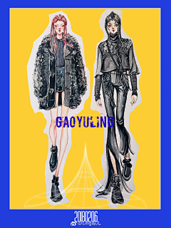 妖孽daidai采集到时装插画