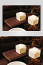 清新酸奶小格蛋糕甜品美食摄影图片-众图网