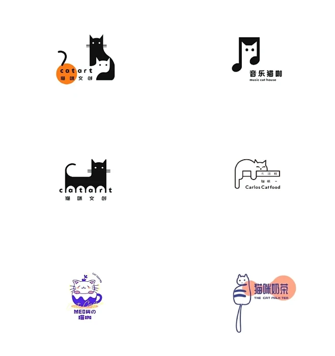 灵感采集✘猫元素LOGO 设计