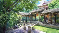 古风-室外-花瓣网|陪你做生活的设计师 | 【绘梦工坊】AI绘画古风室外场景《逸庭》