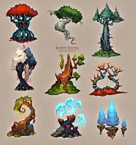 原画  场景 单体 物件