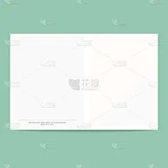 隔离在绿色背景上的明信片模板。