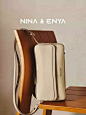 NINA ENYA/妮娜恩雅信箱包大号头层牛皮大容量休闲纯色百搭单肩包-tmall.com天猫