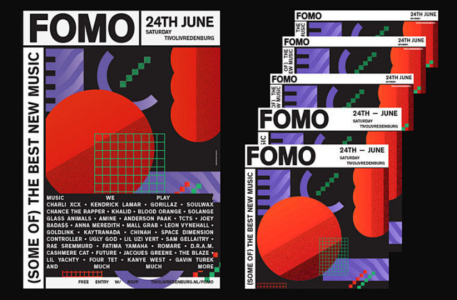 fomo 海报-古田路9号-品牌创意/版...