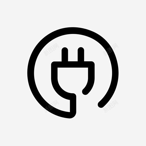 插头适配器电缆图标 标识 标志 UI图标 设计图片 免费下载 页面网页 平面电商 创意素材