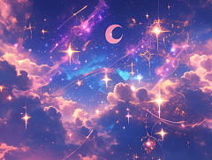 AI~御龙(UI设计师)采集到星空背景