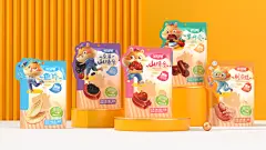 粤猫 x金仓鼠 | 休闲零食品牌 IP 插画 包装 创意