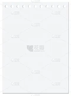 书页,白色,笔记本,分离着色,垂直画幅,办公室,留白,办公用品,洞,无人
