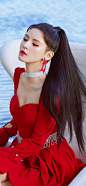 红裙美女|张予曦‖明星手机壁纸 ​​​​