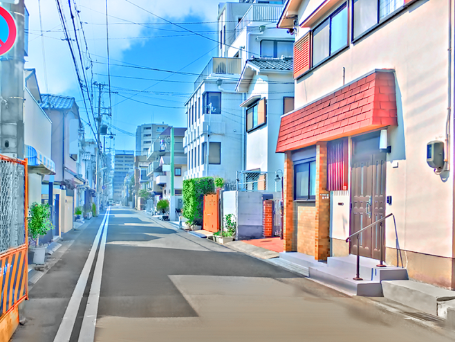 背景素材街の中6枚佐藤敏の漫画pixiv