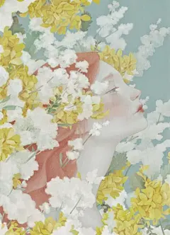 带着淡淡的忧伤的人物插画，来自台湾插插画家萧朗诚