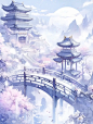 可商素材丨紫色仙侠古风系列