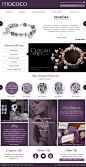 Mock up web design for Mococo jewelry ecommerce website