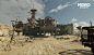 Restaurant at desert level Metro Exodus, Vladimir Stailovskyi : My task as a level artist was location layout. Including modeling, texturing based on tiled textures and presets, and lighting. Some objects with unique textures were made by members of 4A Ga