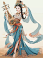敦煌飞天舞蹈服
