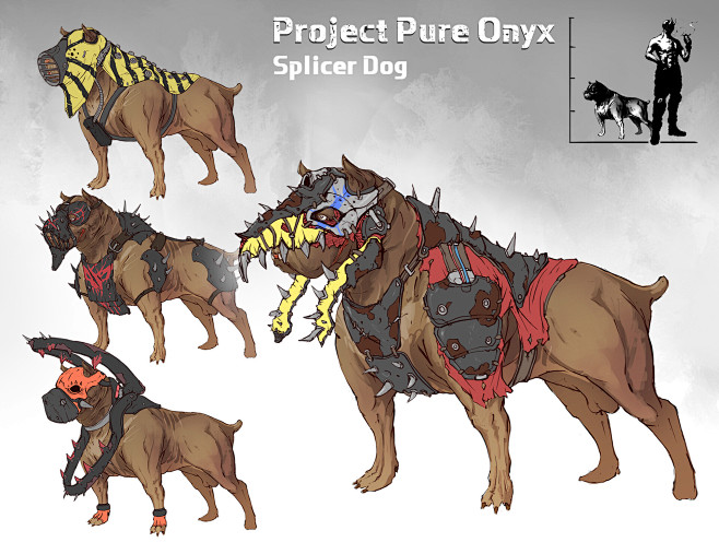 Dog enemy designs, L...